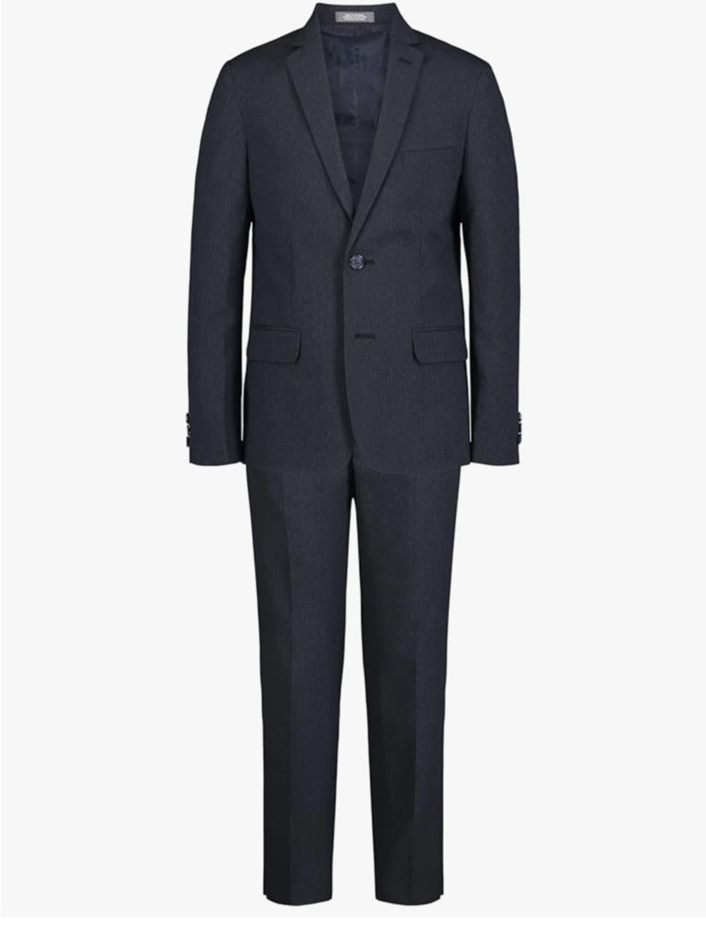 Boys Van Heusen Navy Pinstripe Two-Piece Suit Single-Breasted Blazer Trousers 14